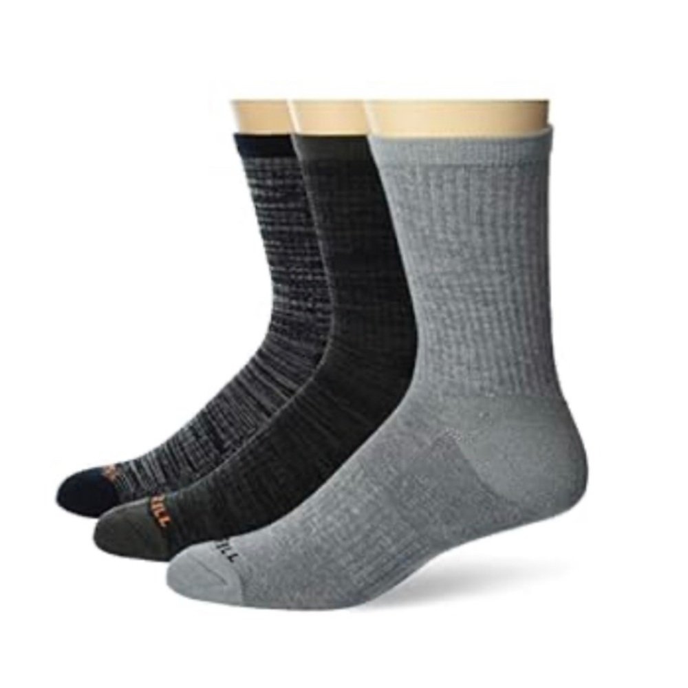 🆕 Merril 3-Pack Women’s Thick Hiking Crew Socks - Gray Black